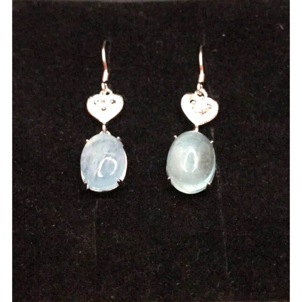 Beautiful Aquamarine Dangle Earrings